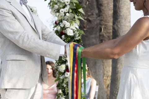 Symbolic rite in a Baroque villa in Catania